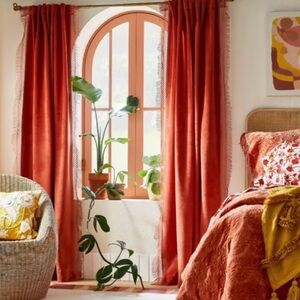 Burnt orange color.    New with tags set of two 95”.   Not sold anymore